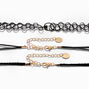 Celestial Mood Black Tattoo Choker Necklaces - 3 Pack,