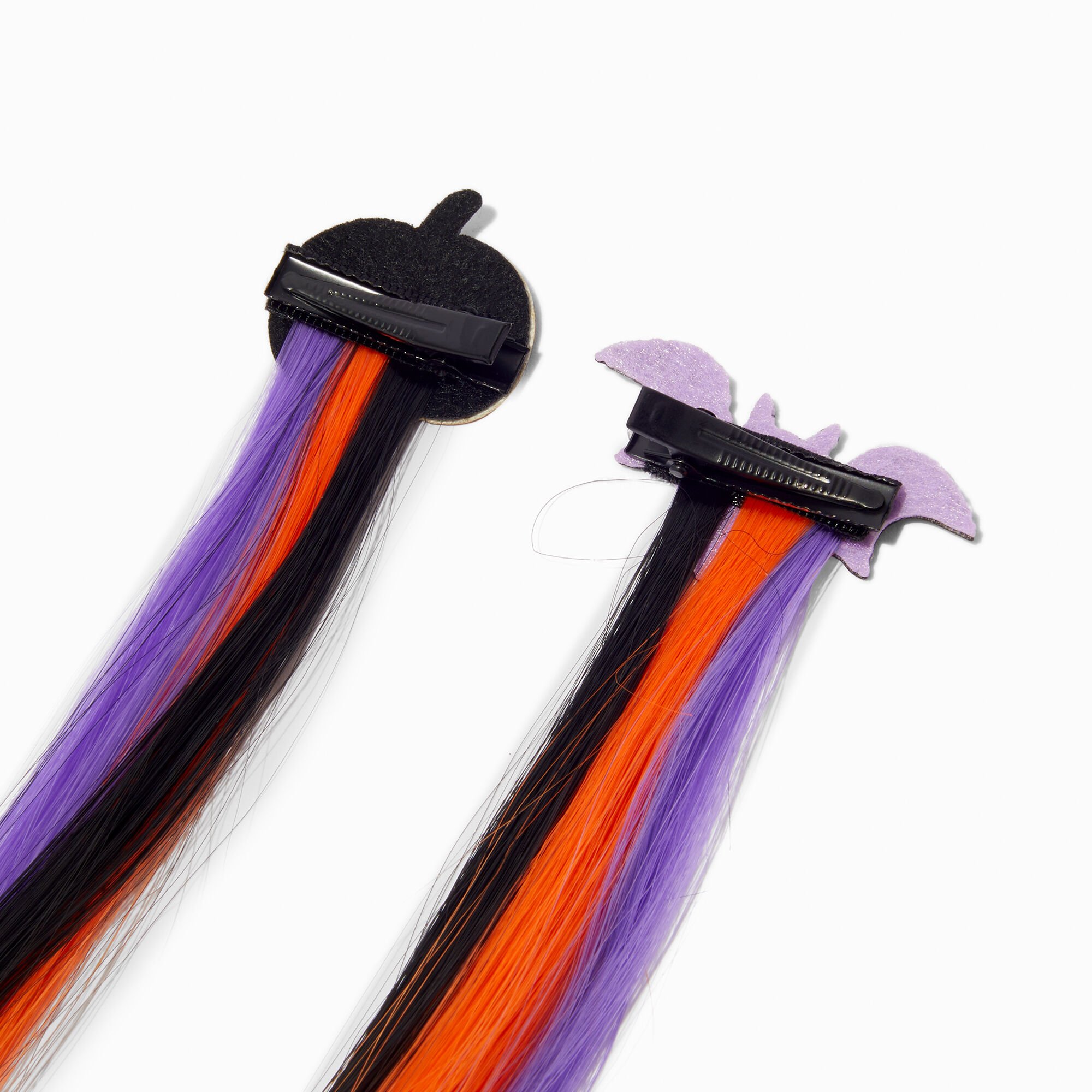 Halloween Icons Faux Hair Clip In Extensions - 2 Pack,