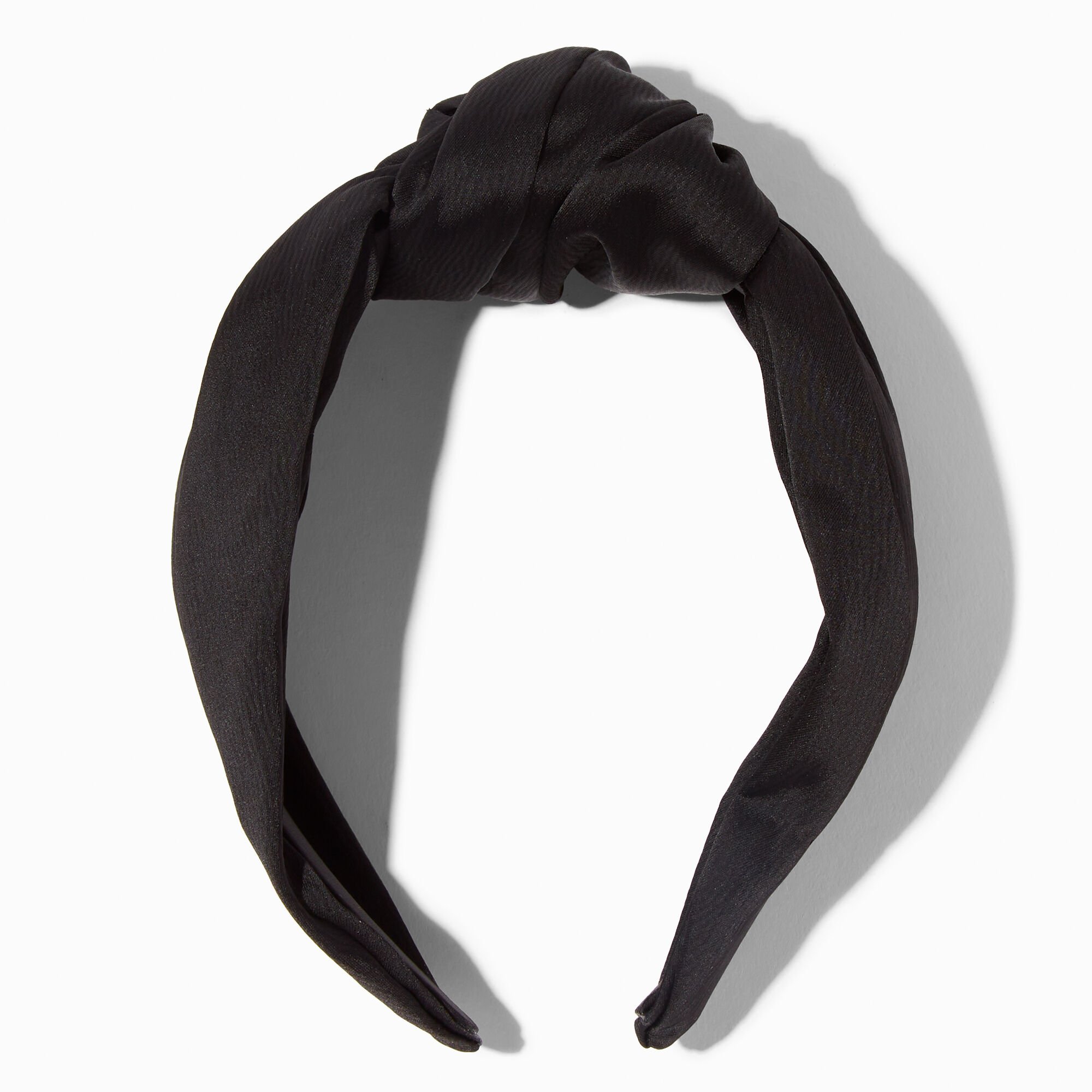 View Claires Satin Knotted Headband Black information
