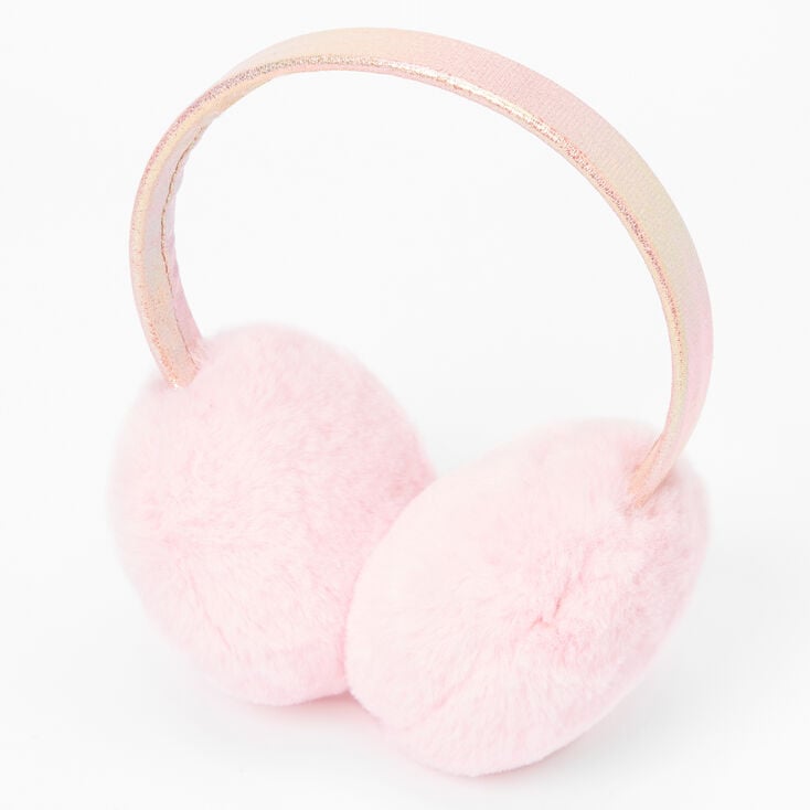 Plush Ear Muffs - Pink,
