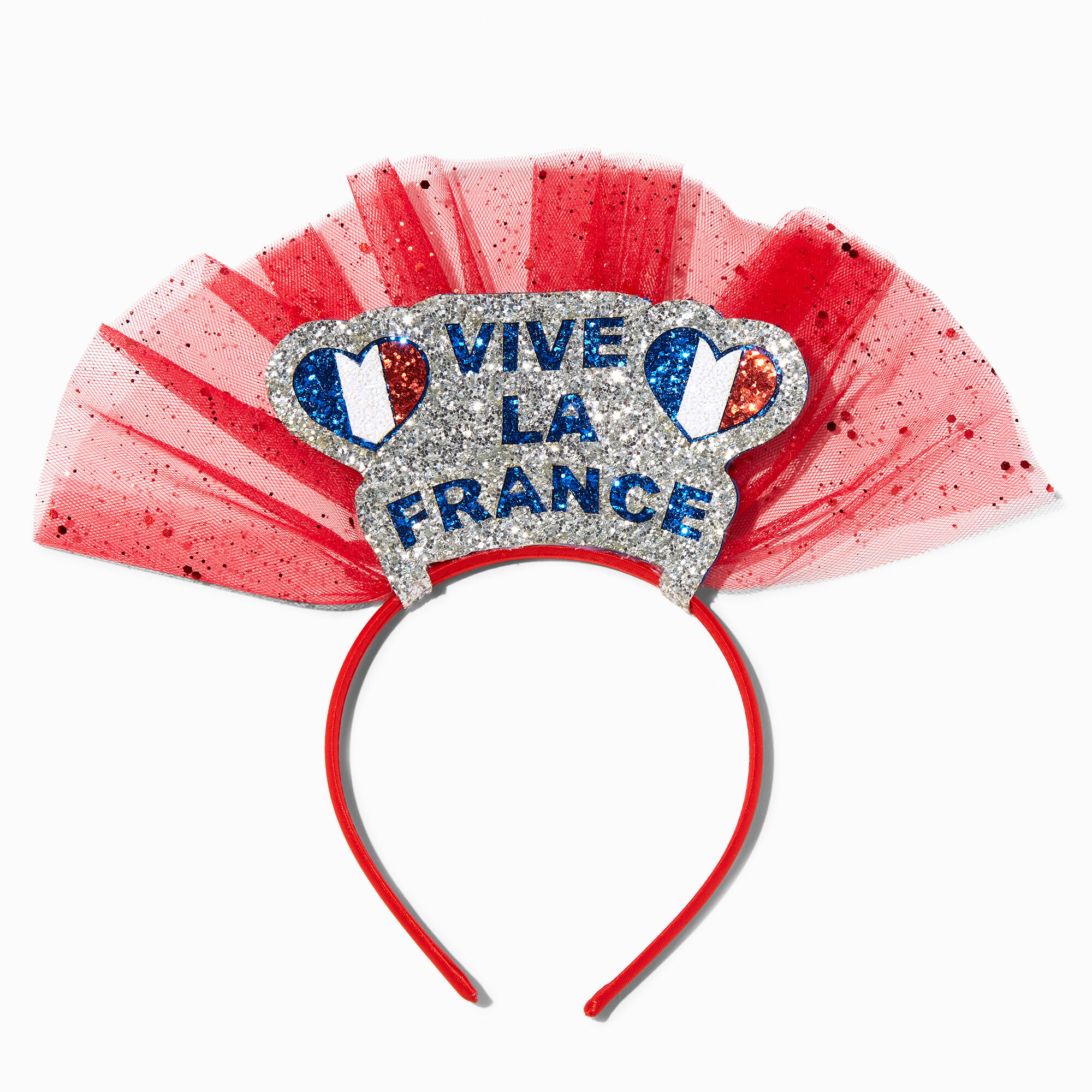 View Claires Vive La France Bastille Day Headband Red information