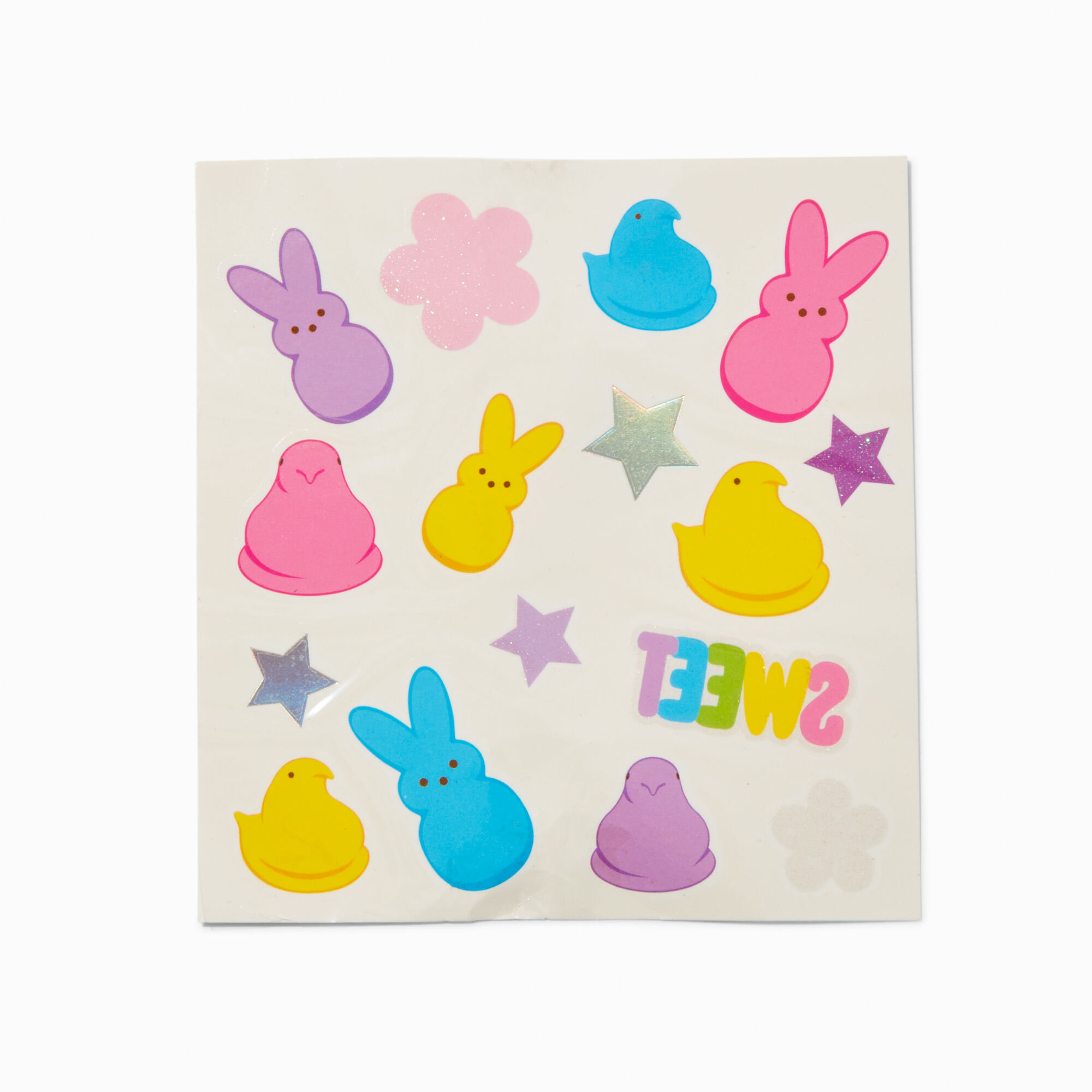 Peeps® Easter Stick On Earrings & Tattoos Set,
