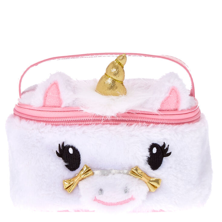 Claire S Club Gold Horn Unicorn Cosmetics Case Claire S Us