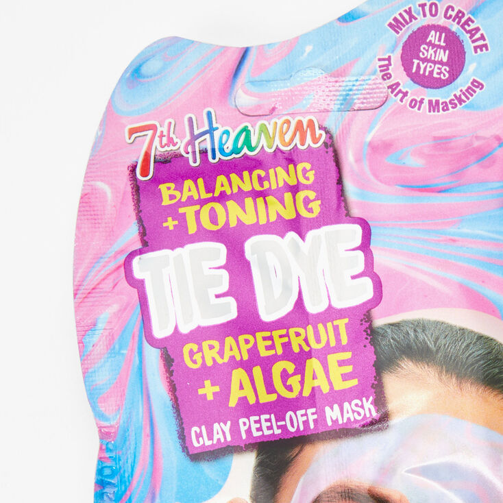 7th Heaven Tie Dye Grapefruit + Algae Clay Peel Off Face Mask,