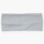 Flat Ribbed Headwrap - Grey,