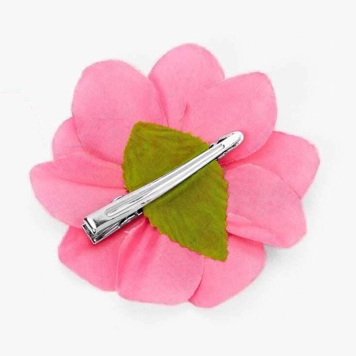 Pink Flower Hair Clip,