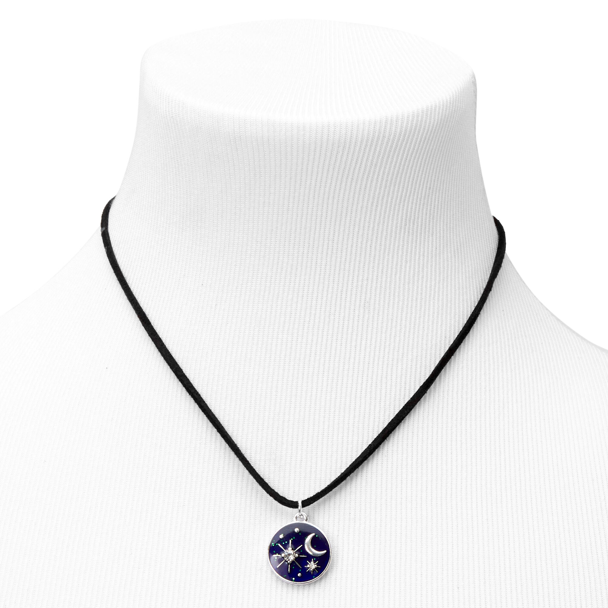 Celestial Mood Moon and Stars Pendant Necklace,