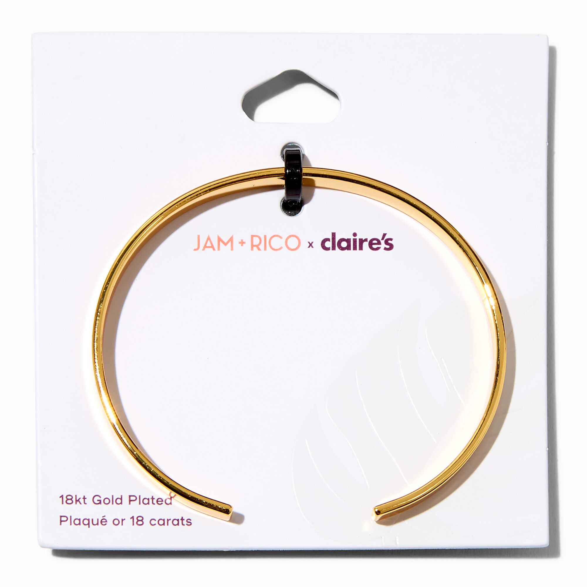 JAM + RICO x Claire's 18k Yellow Gold Plated 'Sunshine' Cuff Bracelet ,