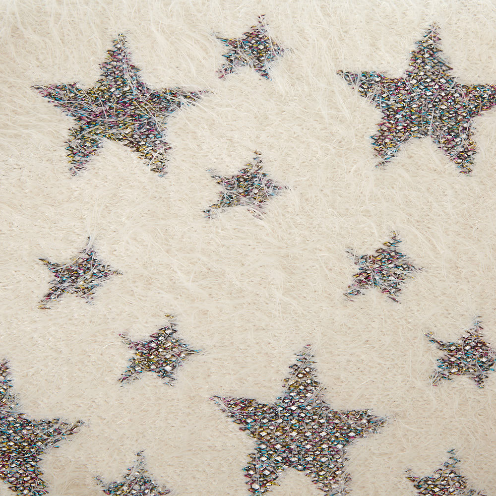 Stars Infinity Scarf - White,