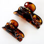 Medium Solid Tortoiseshell Hair Claws - 2 Pack,