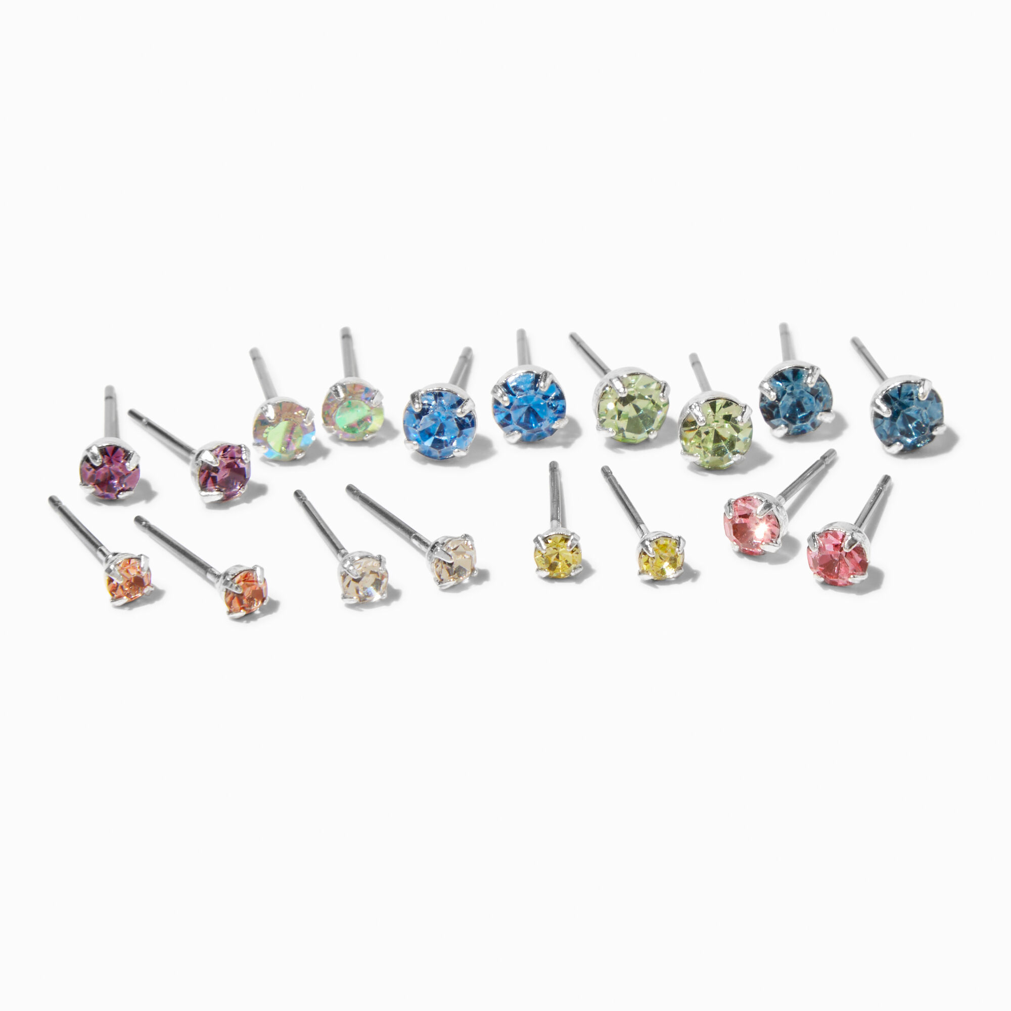 Only 230.00 usd for Rainbow Crystal Mini CC Logo Stud Earrings Online at  the Shop