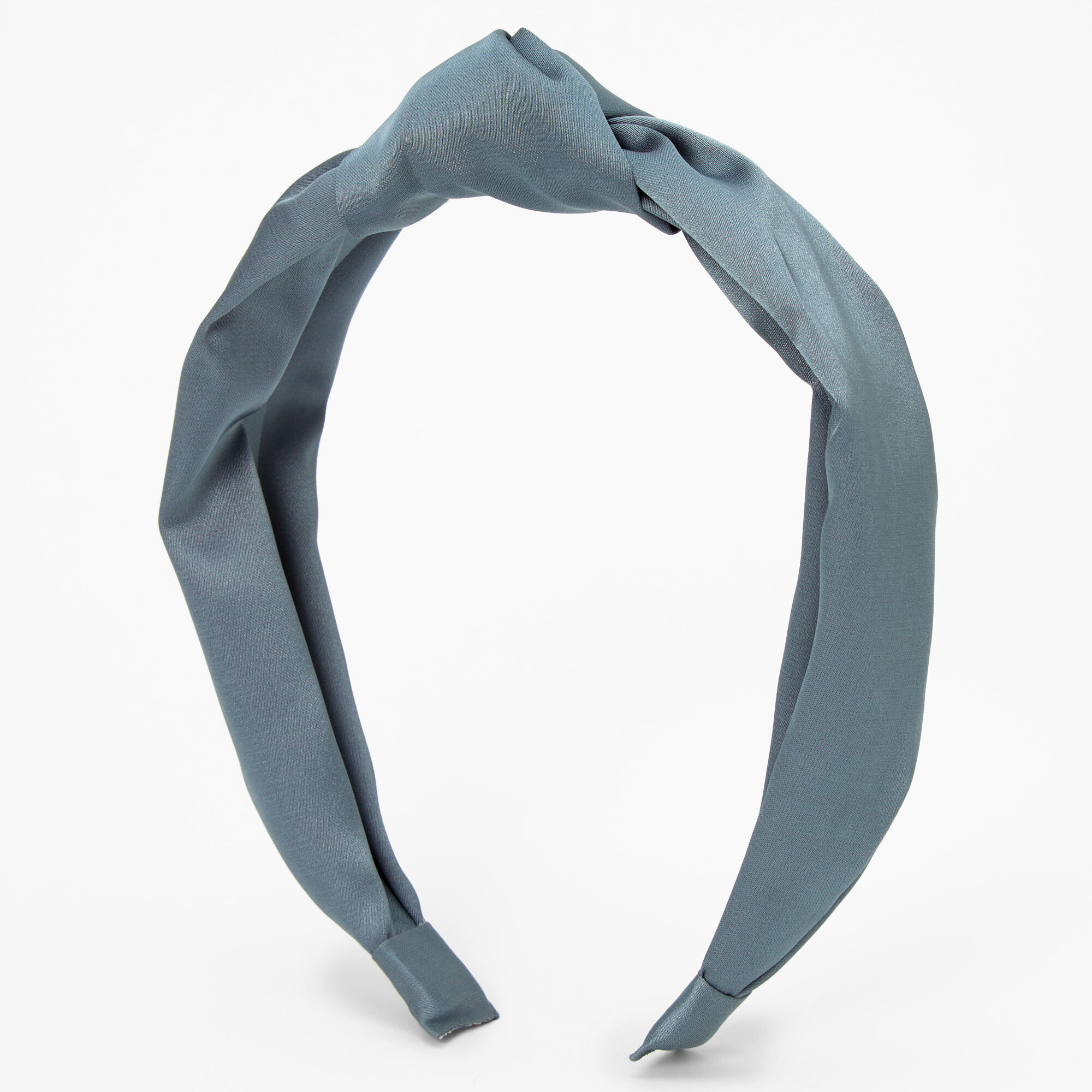 View Claires Satin Knotted Headband Stone Blue information