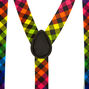 Rainbow Checkered Suspenders,