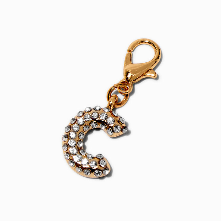 T H E M E x Claire&#39;s Gold-tone C Initial Charm,