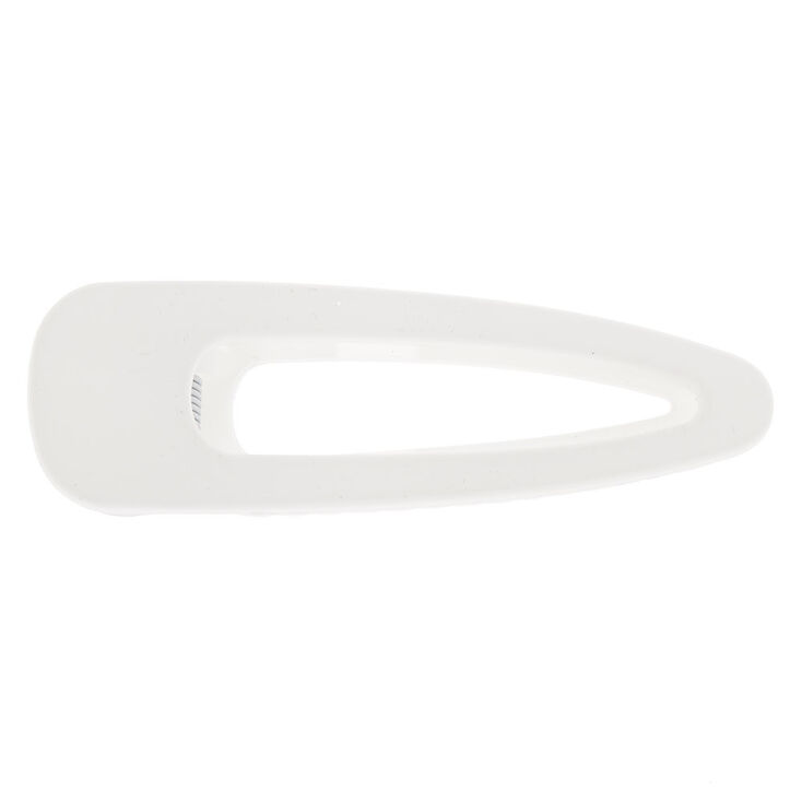 Large Hair Clip - White | Claire's