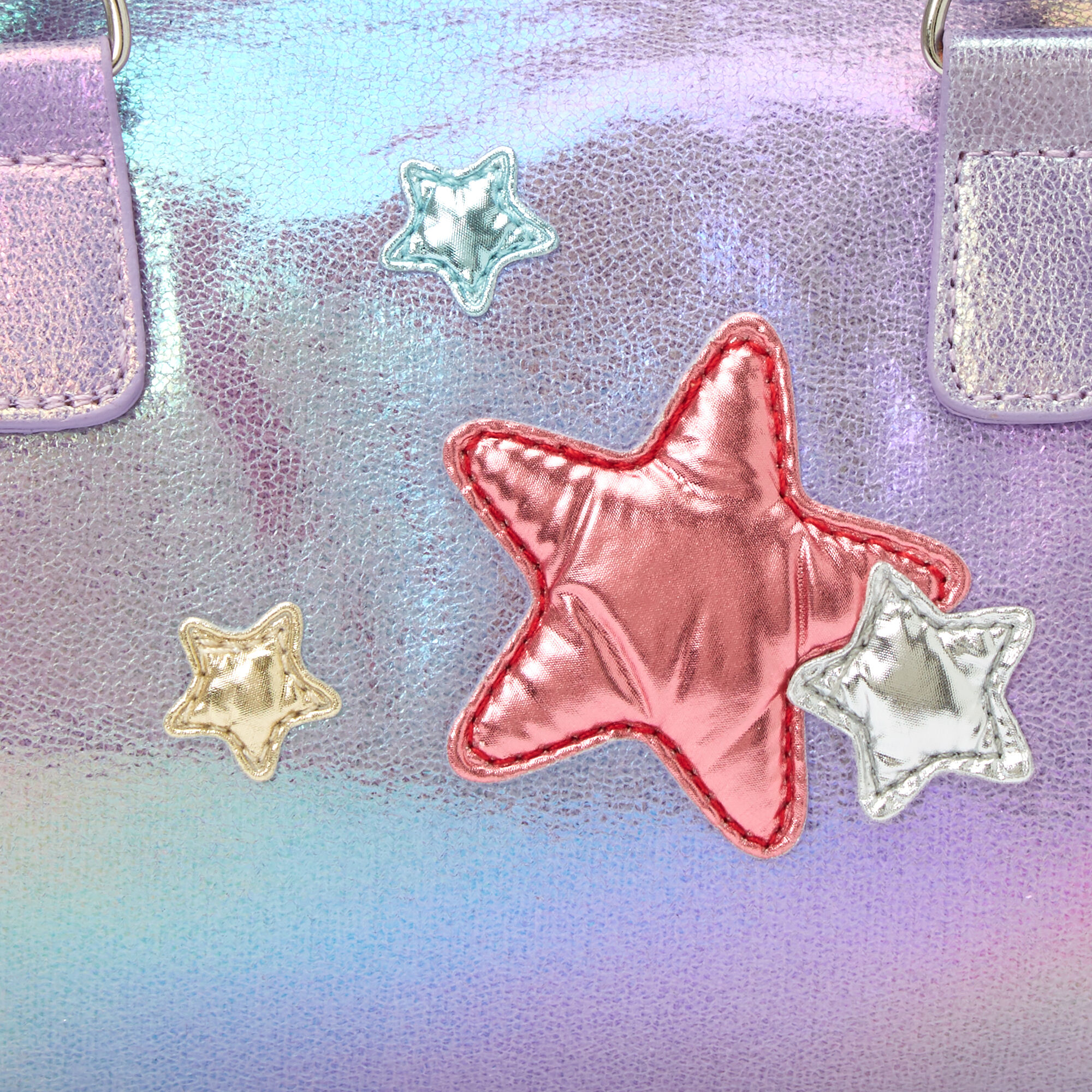 Claire's Club Puffy Star Purse - Purple,