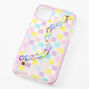 Pastel Checkered Strap Phone Case - Fits iPhone&reg; 11,