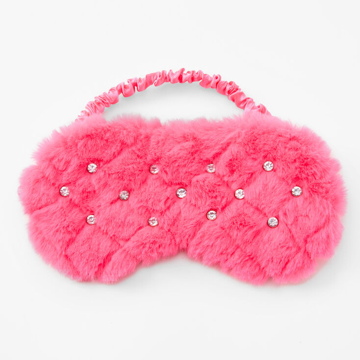 Quilted Plush Sleeping Mask - Pink,