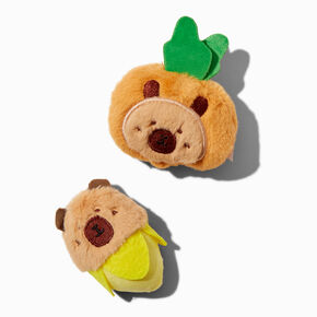 Capybara Carrot &amp; Banana Plush Magnet Set - 2 Pack,
