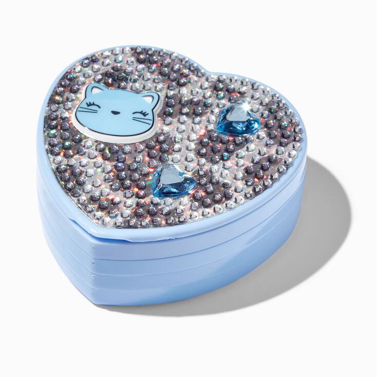 Claire&#39;s Club Snow Leopard Heart Bling Makeup Set,