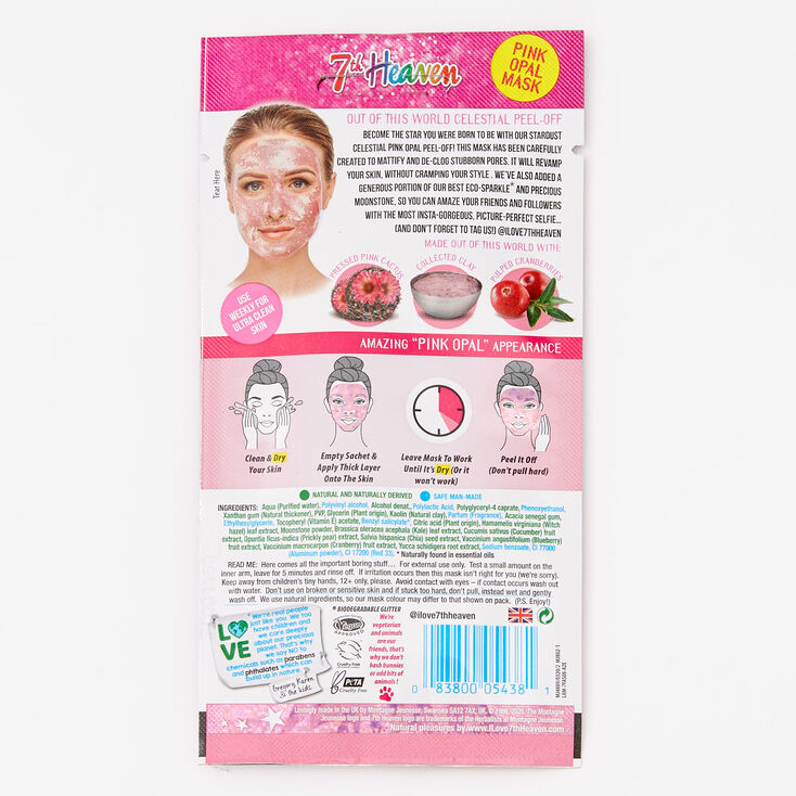 7th Heaven Stardust Celestial Pink Opal Peel Off Face Mask,