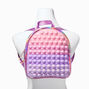 Holographic Pink Ombre Popper Mini Backpack,