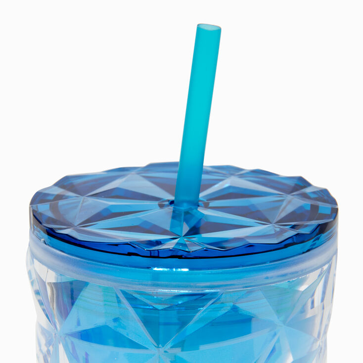Blue Ombr&eacute; Faceted Tumbler,