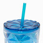 Blue Ombr&eacute; Faceted Tumbler,