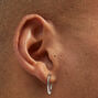 C LUXE by Claire&#39;s Sterling Silver 16mm Hinge Hoop Earrings,