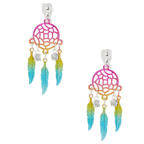 Clip On Earrings Magnetic Claire S 1 5 Rainbow Dreamcatcher Clip On Earrings