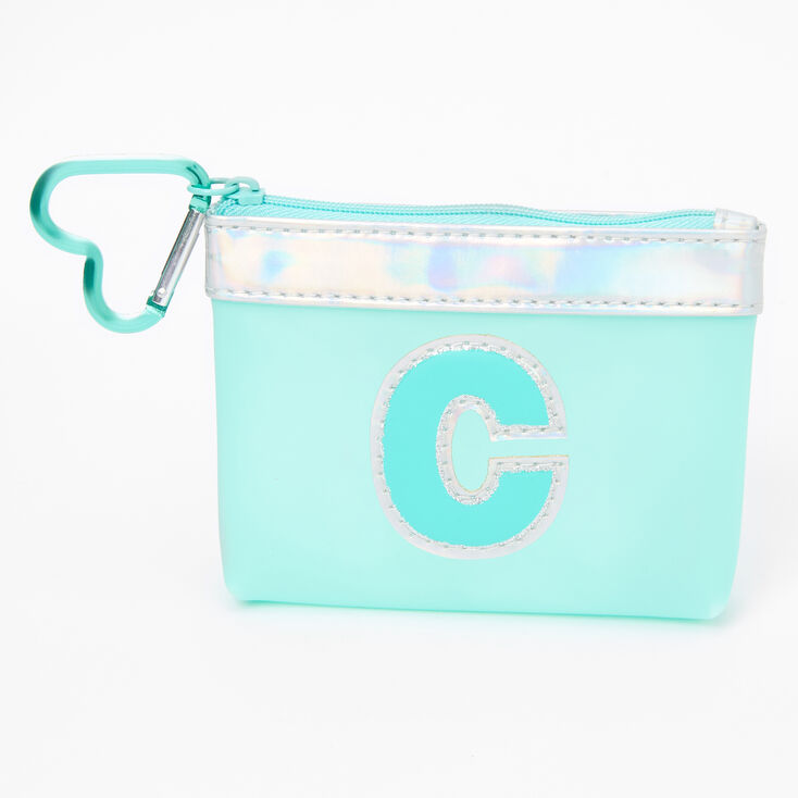 Claire's Porte-monnaie à initiale bleue - C