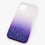 Purple Ombre Caviar Glitter Phone Case - Fits iPhone&reg; 11,