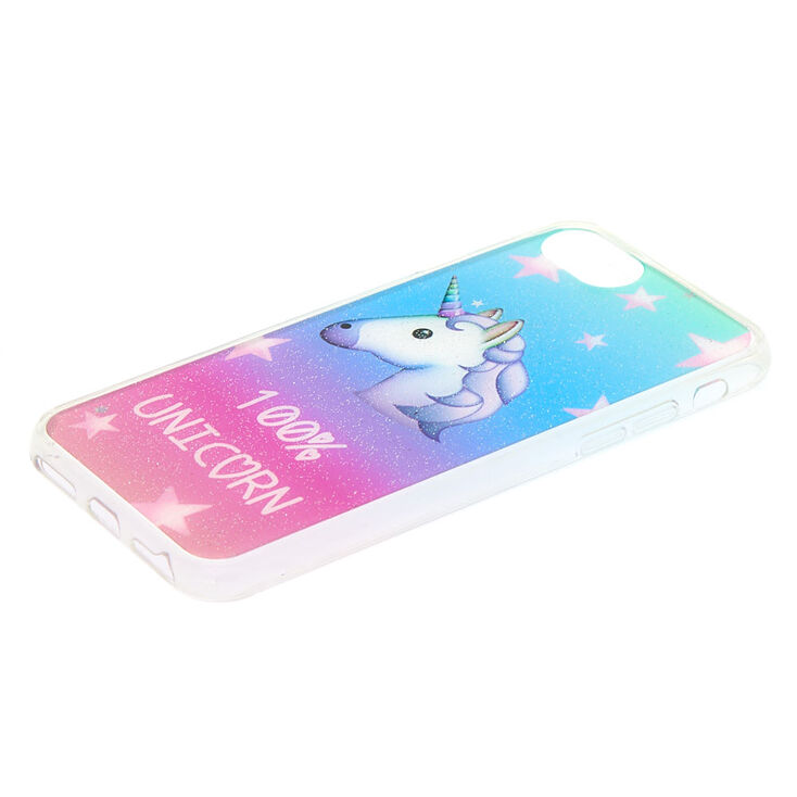 100% Unicorn Glitter Phone Case - Fits iPhone 6/7/8,