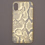 Gold Snake Skin Phone Case - Fits iPhone X/XS,