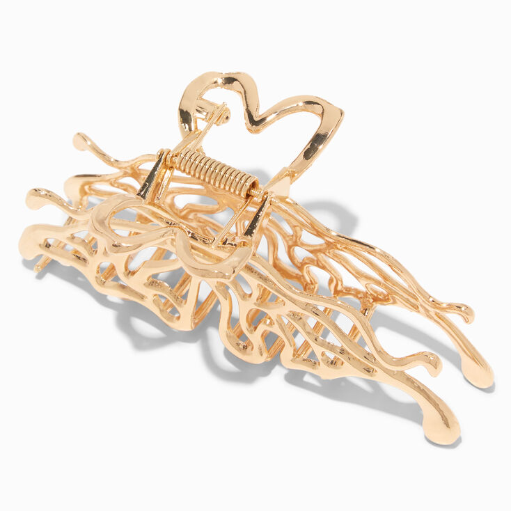Gold Fairy Medium Metal Hair Claw,