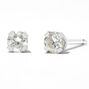 Round Diamond Stud Earrings 1/10 ct. tw. 14kt White Gold,