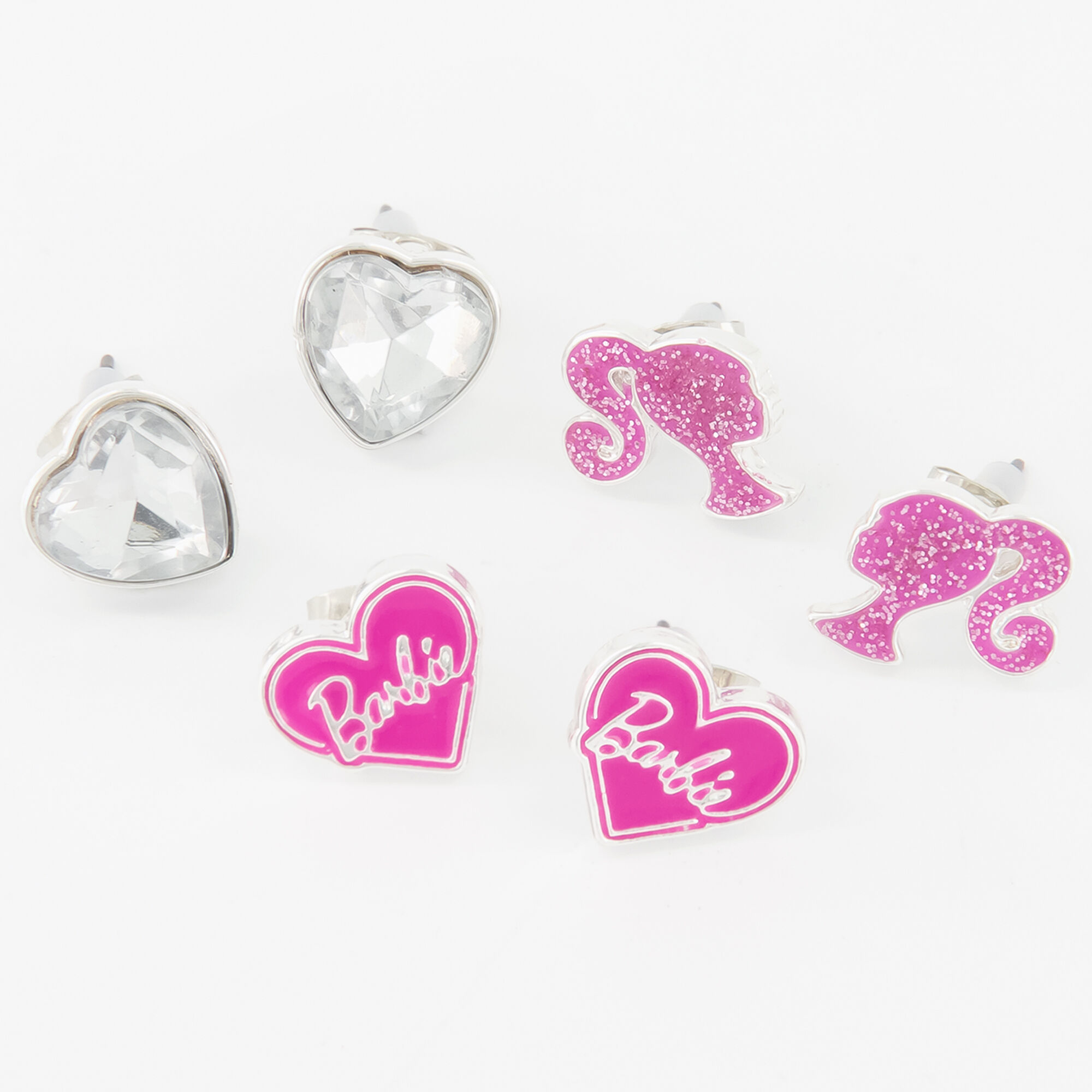 Classic Barbie Heart Earrings - Spirithalloween.com