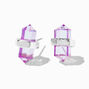 Purple Mystical Gem Stud Earrings,