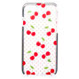 Coque de protection pour portable transparente cerises c&oelig;urs - Compatible avec iPhone&nbsp;6/7/8/SE,