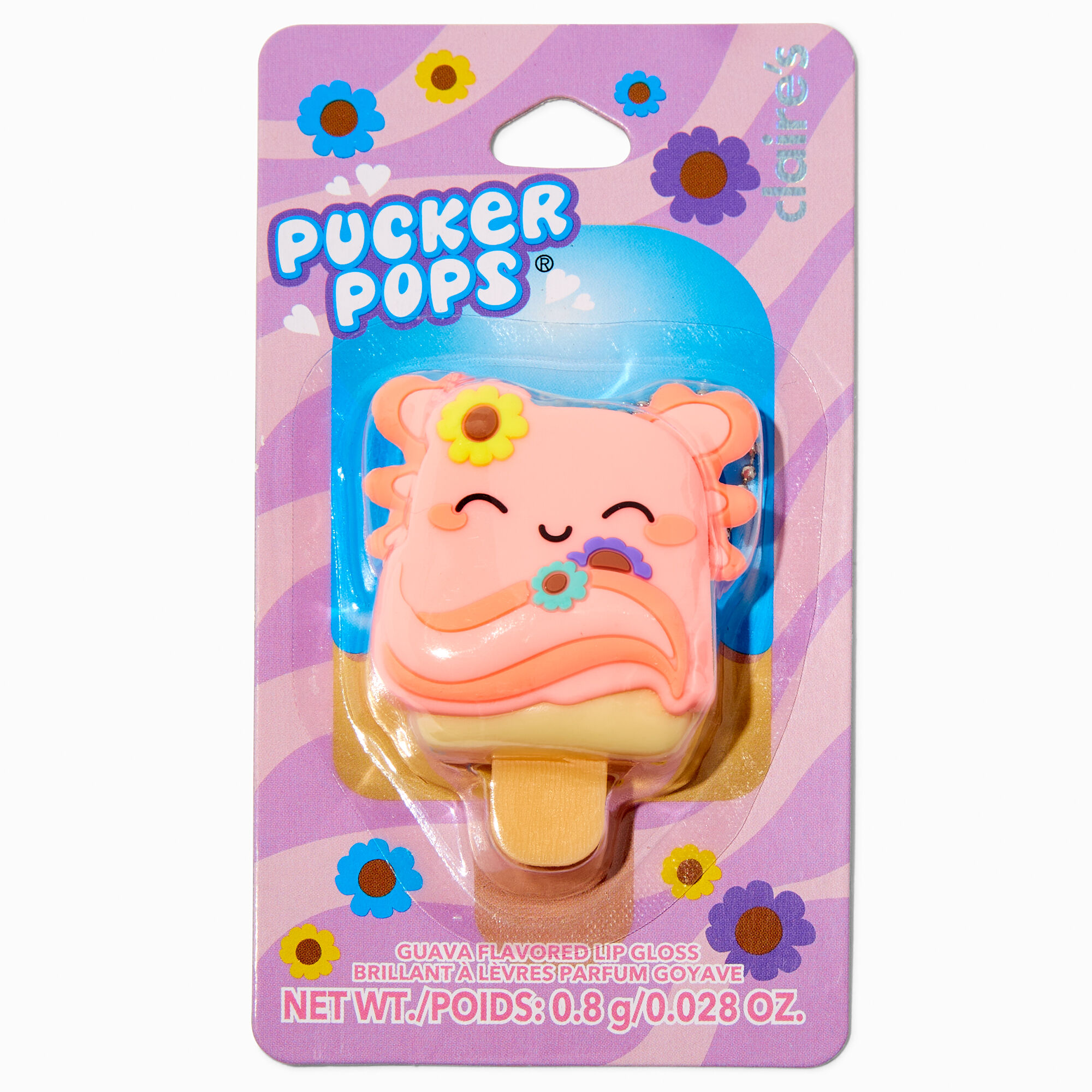 Pucker Pops® Axolotl Flower Lip Gloss - Guava,
