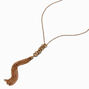 Gold-tone Rings &amp; Tassel Long Necklace,