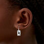 Black Diamond Ace Playing Card 0.5&quot; Drop Earrings,
