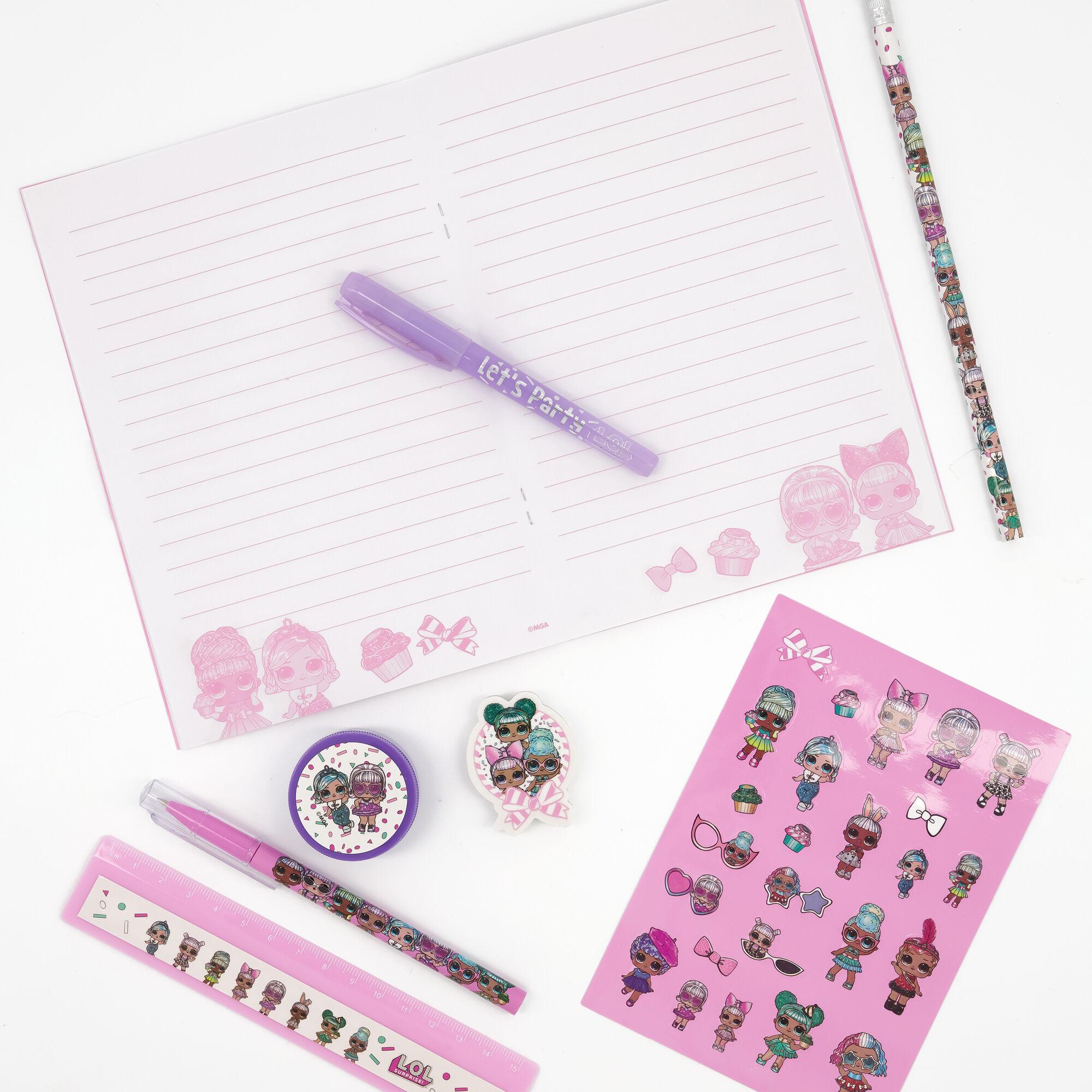 Ensemble d’articles de papeterie L.O.L Surprise!™ - Lot de 8, rose,