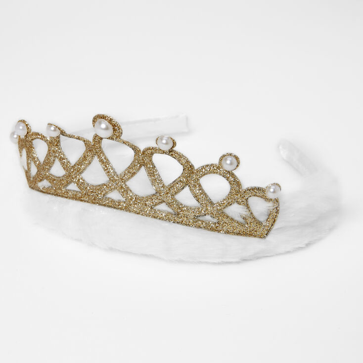 Claire&#39;s Club White Nativity Crown Headband,