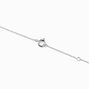 C LUXE by Claire&#39;s Sterling Silver 1/20 ct. tw. Lab Grown Diamond Round Pendant Necklace,