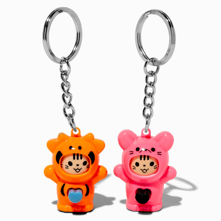 Best Friends Cat Fidget Toy Keychains - 2 Pack,