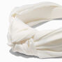 White Silk Knotted Headband,