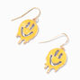 Melting Happy Face 1&quot; Drop Earrings,