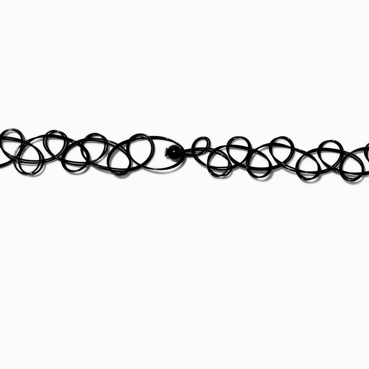 3D Butterfly Pendant Black Tattoo Choker Necklace,