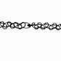3D Butterfly Pendant Black Tattoo Choker Necklace,